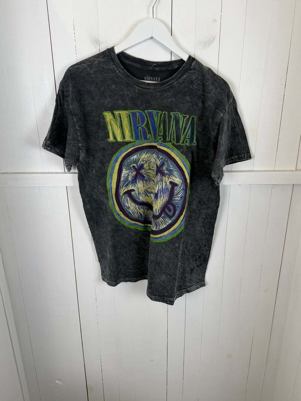 Nirvana Gray T-Shirt Men's Size L 100% Cotton Pre-Owned
